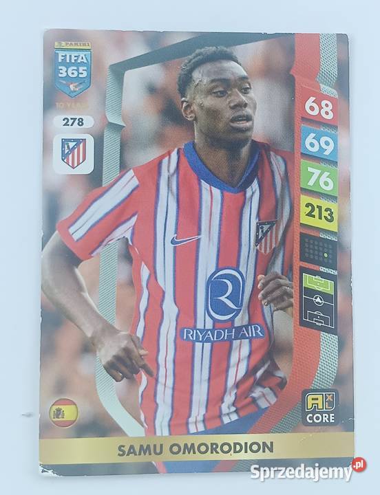 Samu Omorodion 278 karta Fifa 365 Adrenaline XL Zbylitowska Góra
