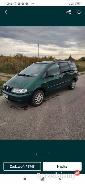 Volkswagen sharan uszkodzony Sharan Nidzica sprzedam