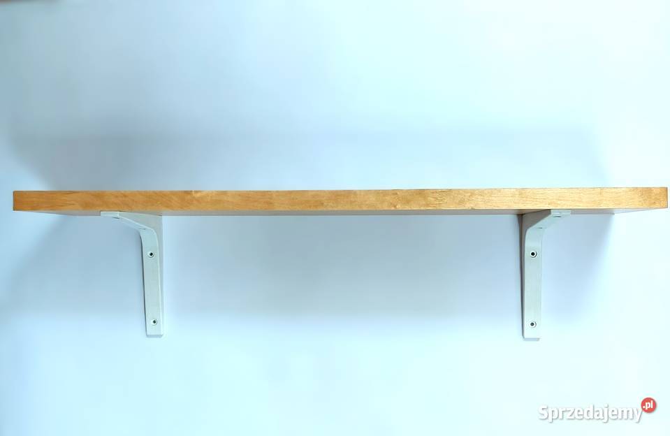 Półka drewniana fornirowana 80x20 klon IKEA Półki Kraków