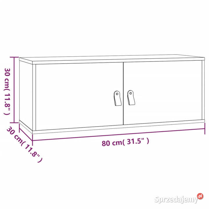 Szafka ścienna 80x30x30 lite drewno sosnowe Warszawa