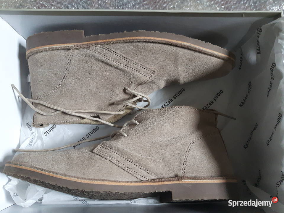 Trzewiki zamszowe męskie marki Kurt Geiger inna Pozostałe