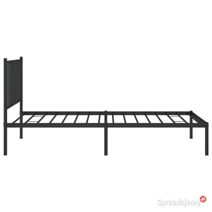 Łóżko Metalowe Czarne Rama Łóżka Ze Stelażem 90cm Warszawa