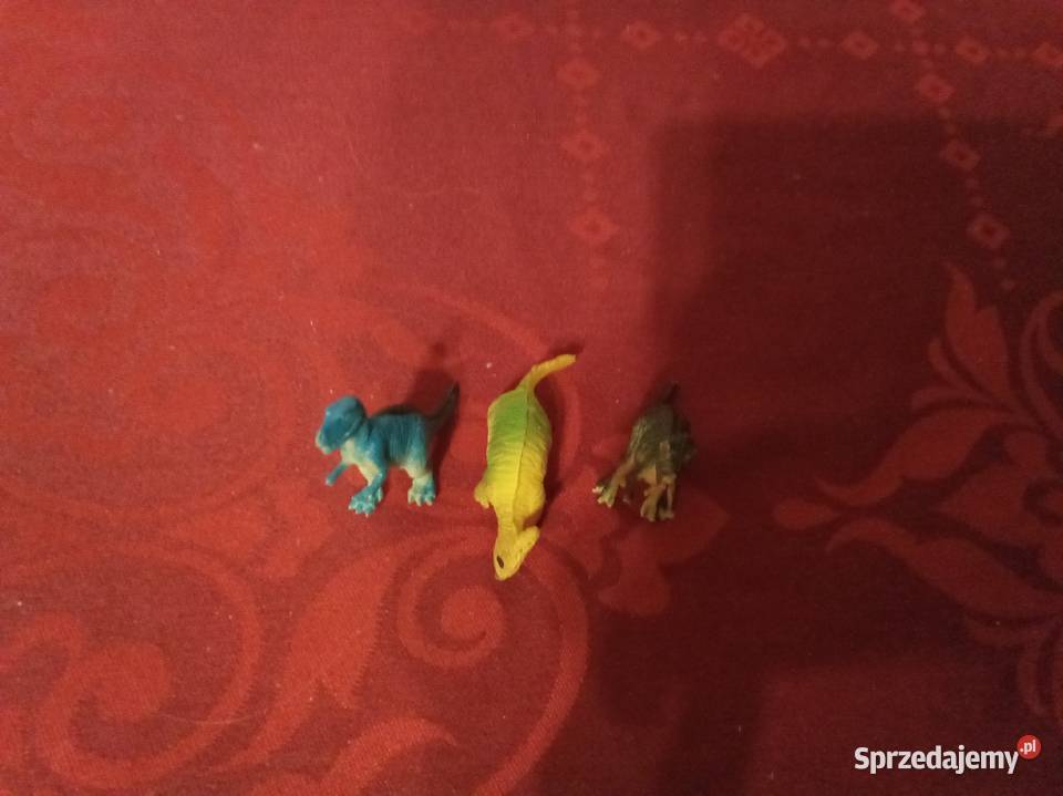 Małe dinozaury 3 sztuki Figurki mazowieckie Warszawa