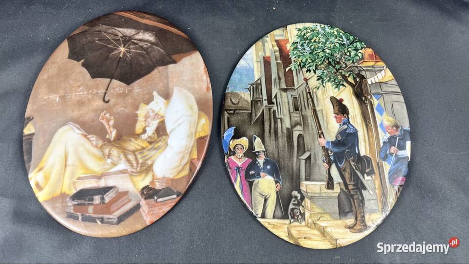 Dwa obrazki na porcelanie sprzedam