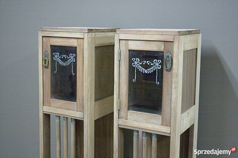 SŁUPKI SECESYJNE OCZYSZCZONE ANTYKI IMPRESJA