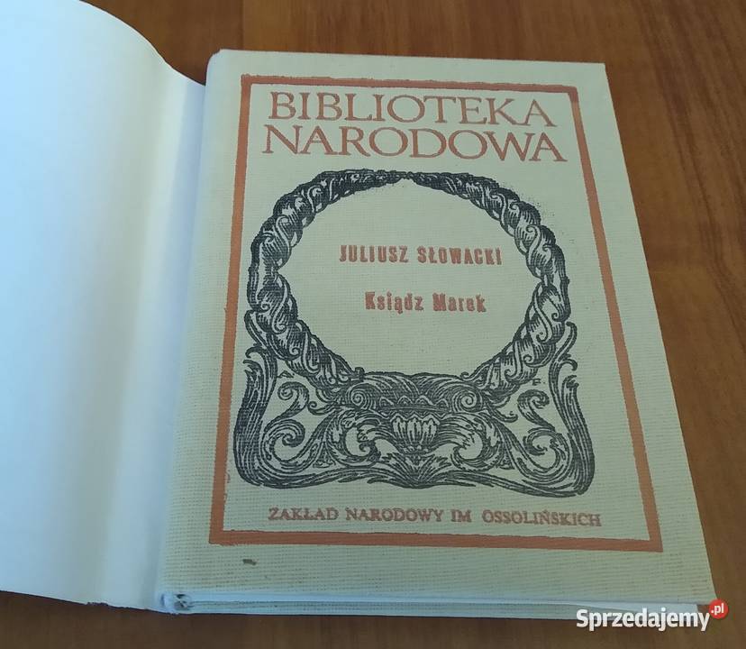 Ksiądz Marek Juliusz Słowacki Biblioteka twarda z obwolutą Gdańsk