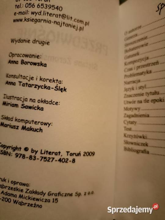 Przedwiośnie Żeromskiego analizy literatury literaturoznawstwo Warszawa