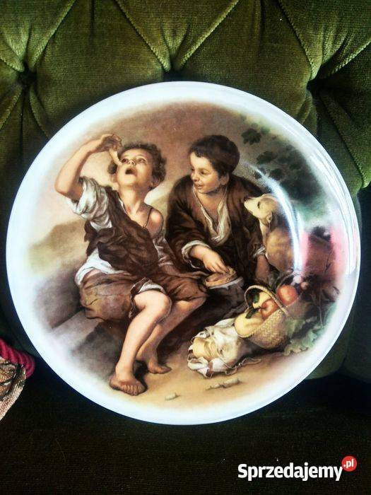 Patera z motywem z obrazu Selltmann Weiden Porcelana i szkło pomorskie Gdańsk