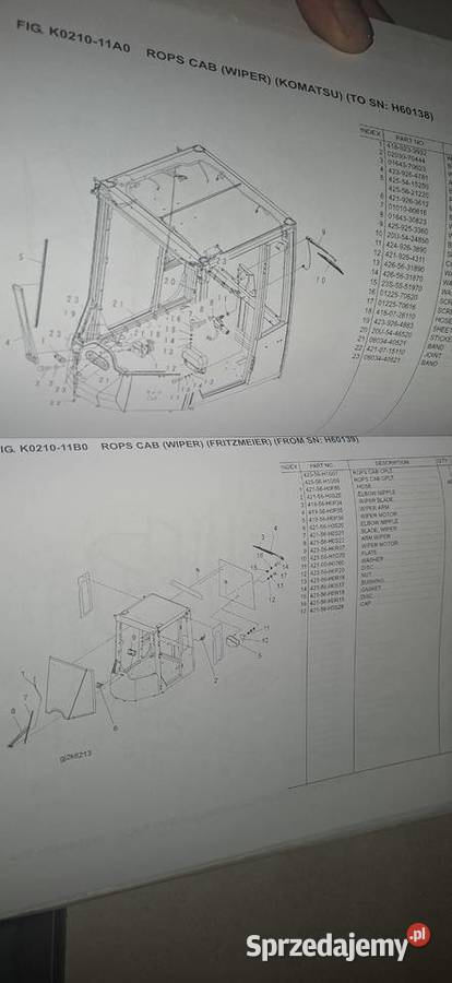 Katalog części Komatsu WA5006 Oryginalna