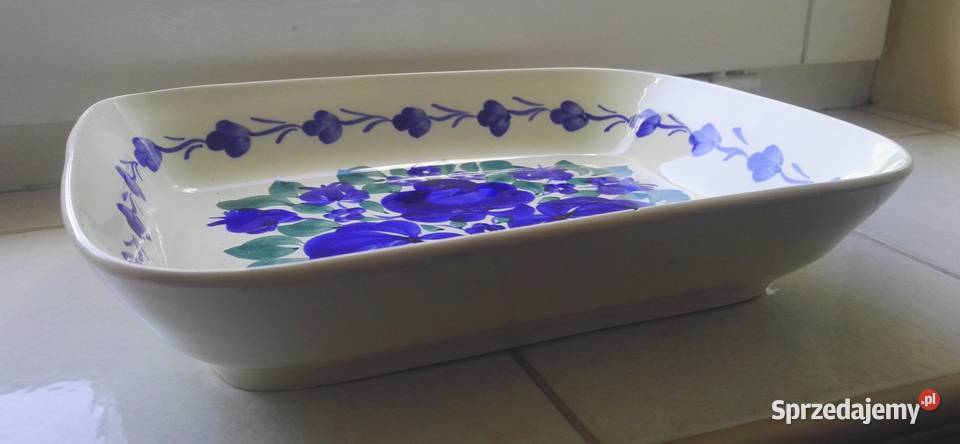 Fajansowy półmisek z dzbankiem Włocławek lata mazowieckie Warszawa