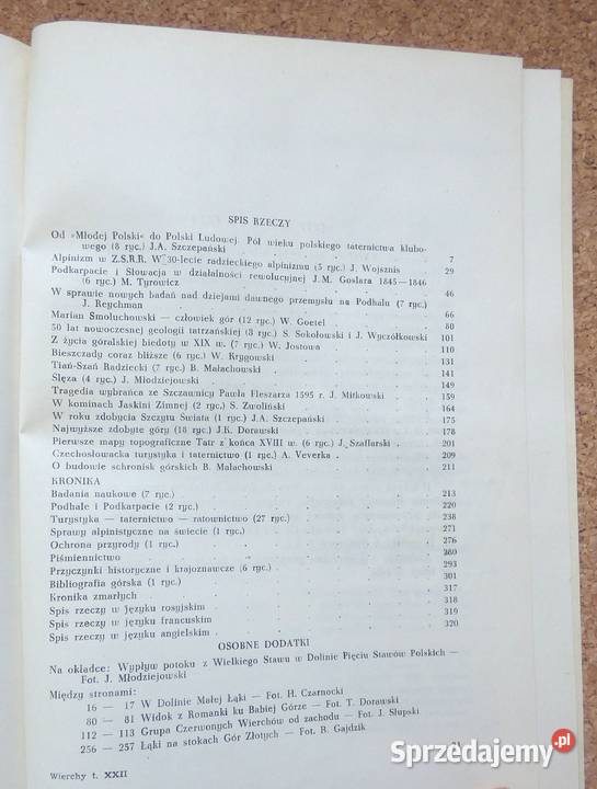G Wierchy 1953 rocznik 22 Warszawa