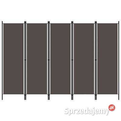 vidaXL Parawan 5panelowy antracytowy 250 x 180 Warszawa sprzedam