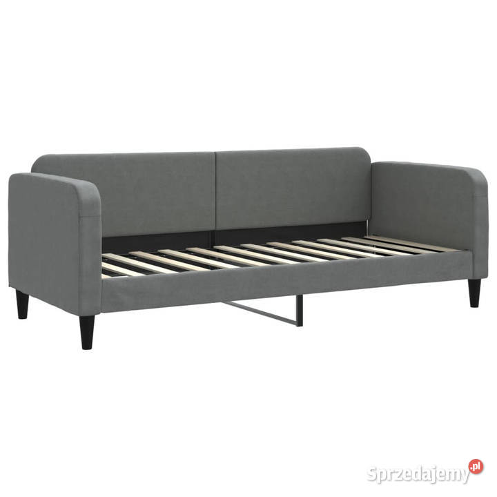 Sofa rozsuwana z szufladami ciemnoszara tkanina Warszawa