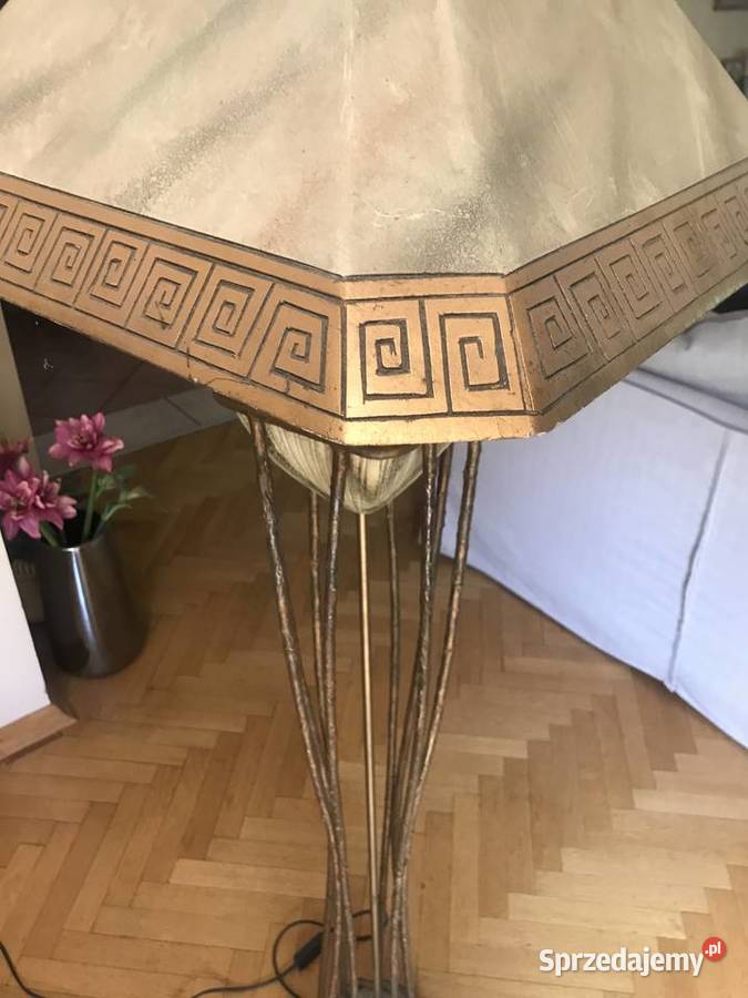 Lampa stojąca złota Legionowo sprzedam