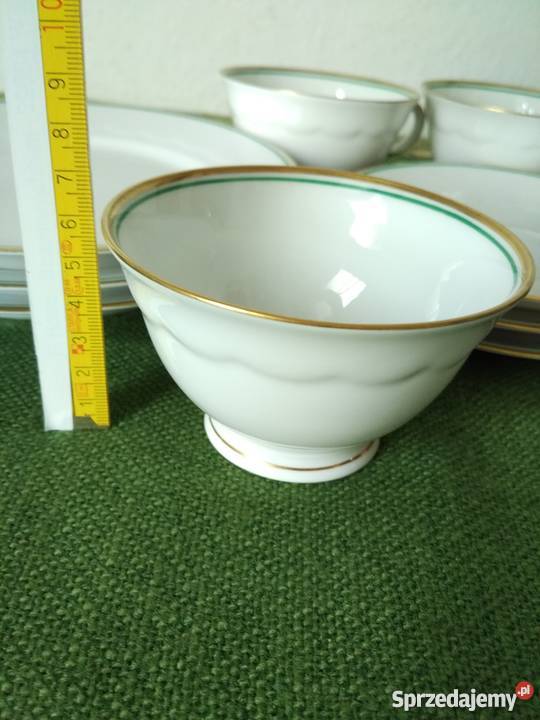Porcelana ZehScherzer filiżanki zestaw 3 małopolskie Ropa