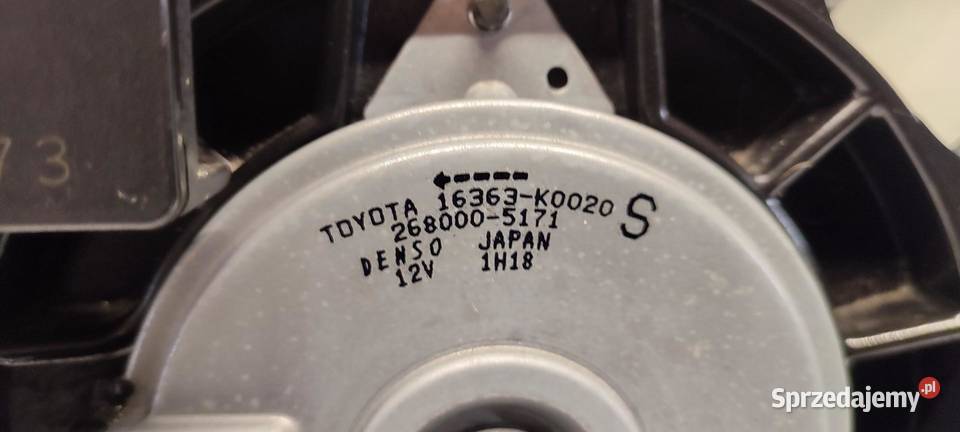 MAZDA 2 TOYOTA YARIS IV CHŁODNICA WENTYLATOR osobowe dolnośląskie