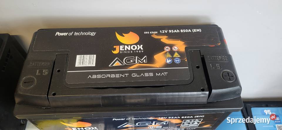 Akumulator Jenox Agm StartStop 12V 95 Ah 850 A Wrocław