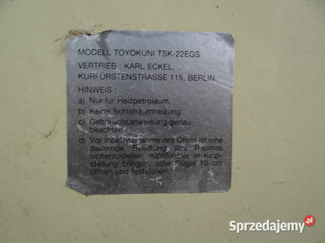 piecyk na naftę TOYOKUNI TSK 22EGS lubuskie