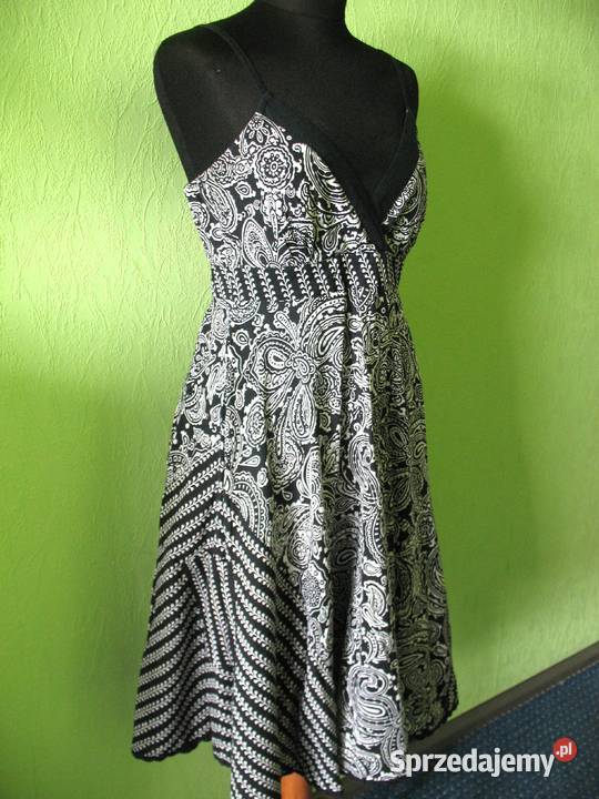 Sukienka bawełniana midi 40 L biust 90 Monsoon mazowieckie