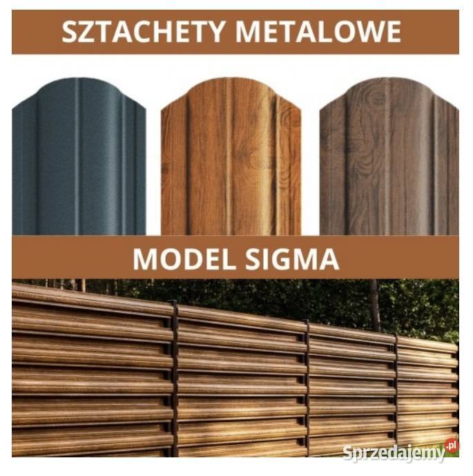 sztachety metalowe SIGMA obustronnie malowane Tresta