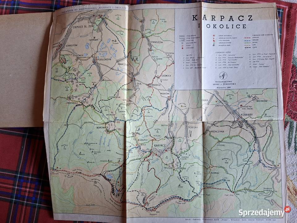 Karpacz i Tadeusz Steć mapa miękka Kraków
