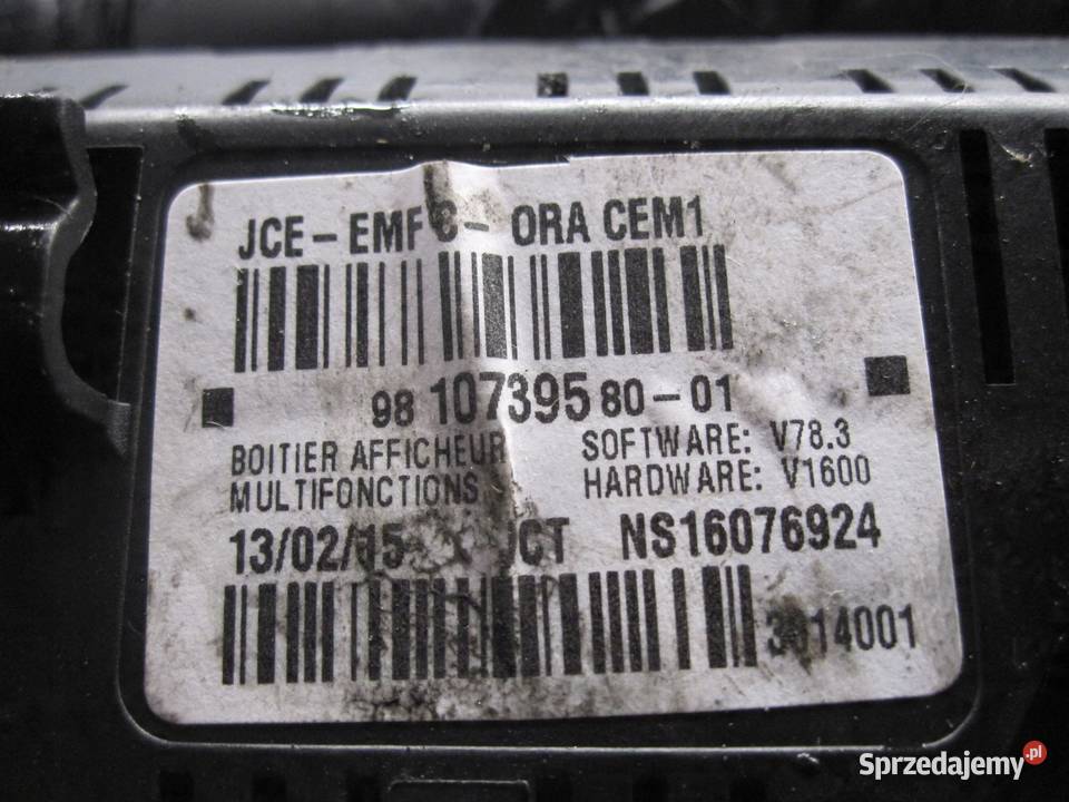 CITROEN DS3 LIFT 15r ekran wyświetlacz świętokrzyskie