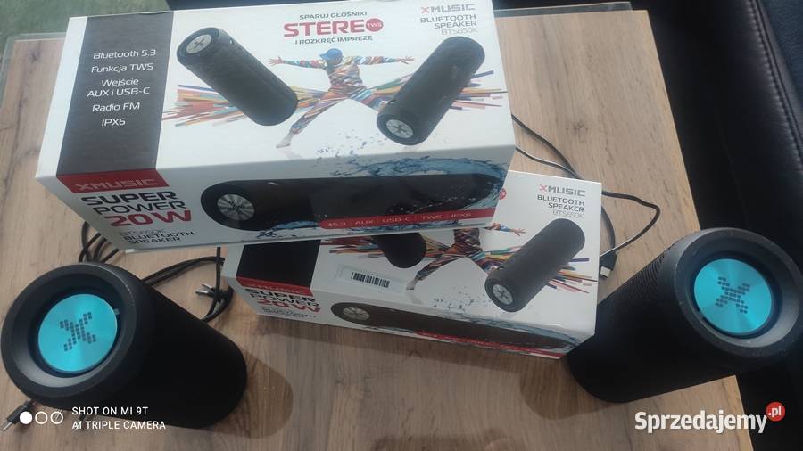2 x głośnik mobilny Xmusic BTS650K czarny 2 x Czemierniki