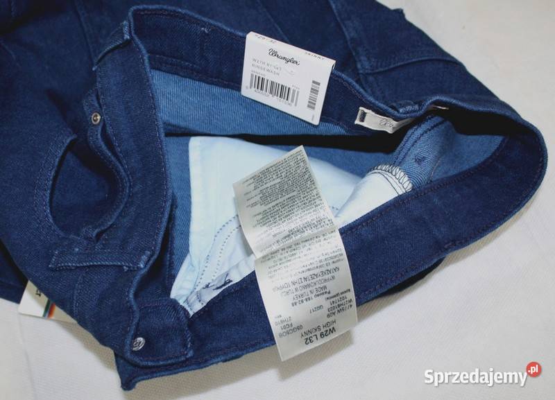 Damskie jeansy Wrangler High Skinny rurki nowe Spodnie Tarnowskie Góry