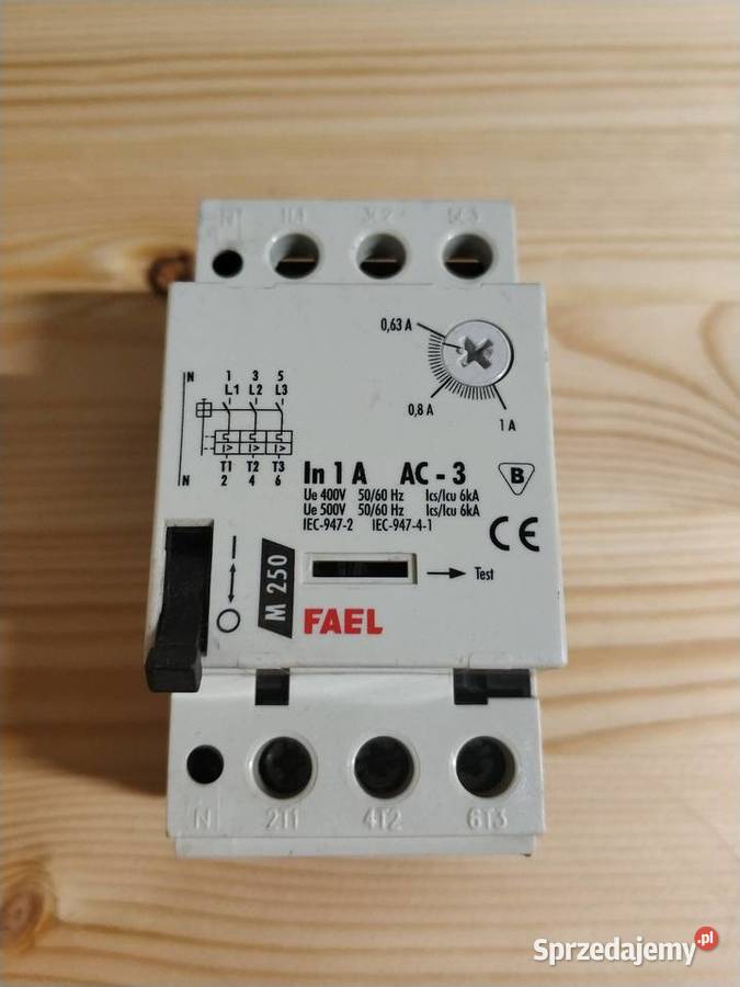 Wyłącznik silnikowy termik M250 06310A Wojkowice