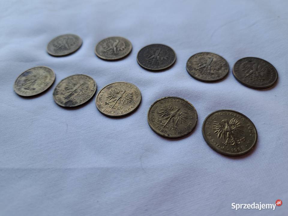 Monety 2 10 sztuk 1979r80r82r85r87r88 małopolskie