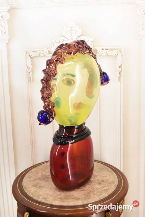 Szkło Murano Style GLASS Dama Abstrakcja Twarz