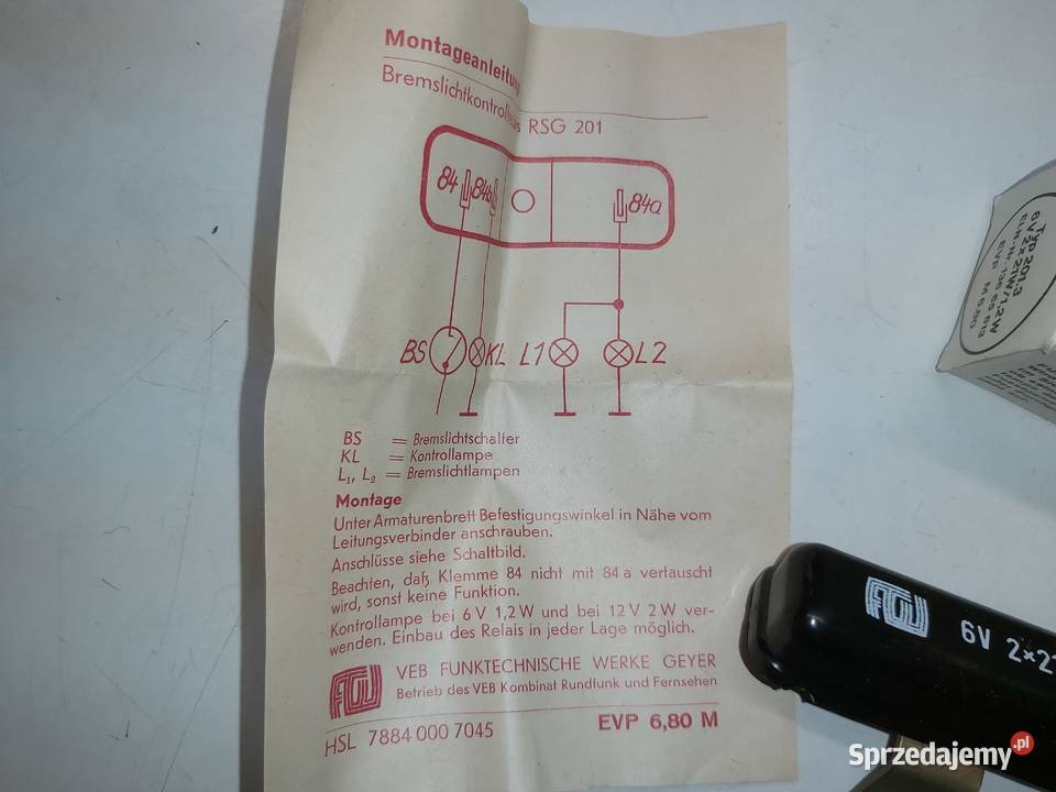 Trabant 601 Nowy przekaźnik moduł sterujący Piaseczno