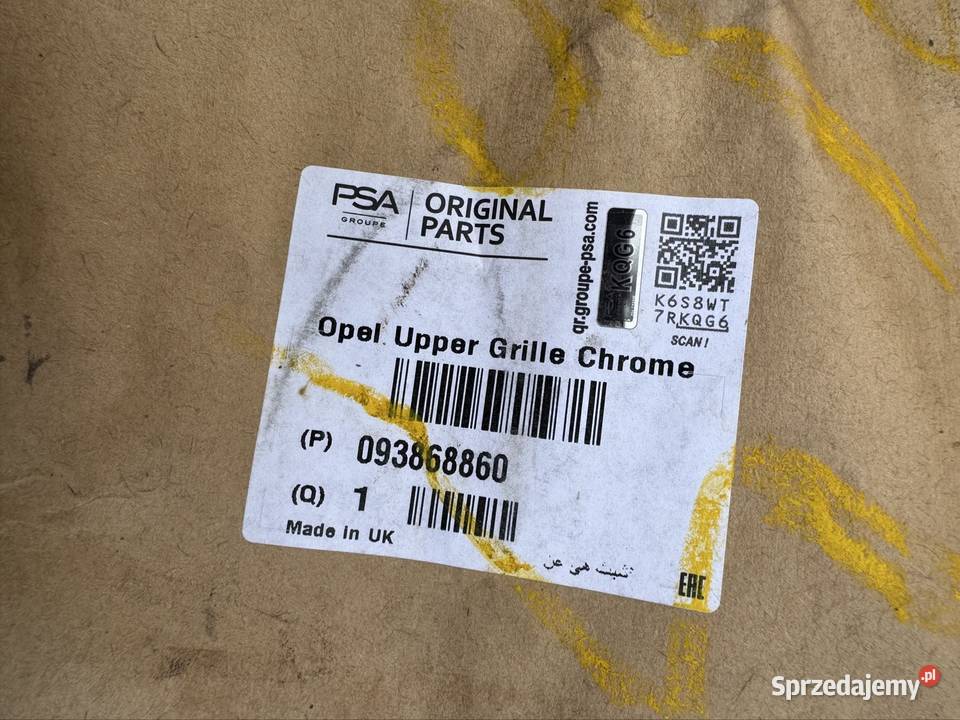 Chrom listwa nakładka grilla atrapy Opel vivaro Listwy i nakładki Międzychód