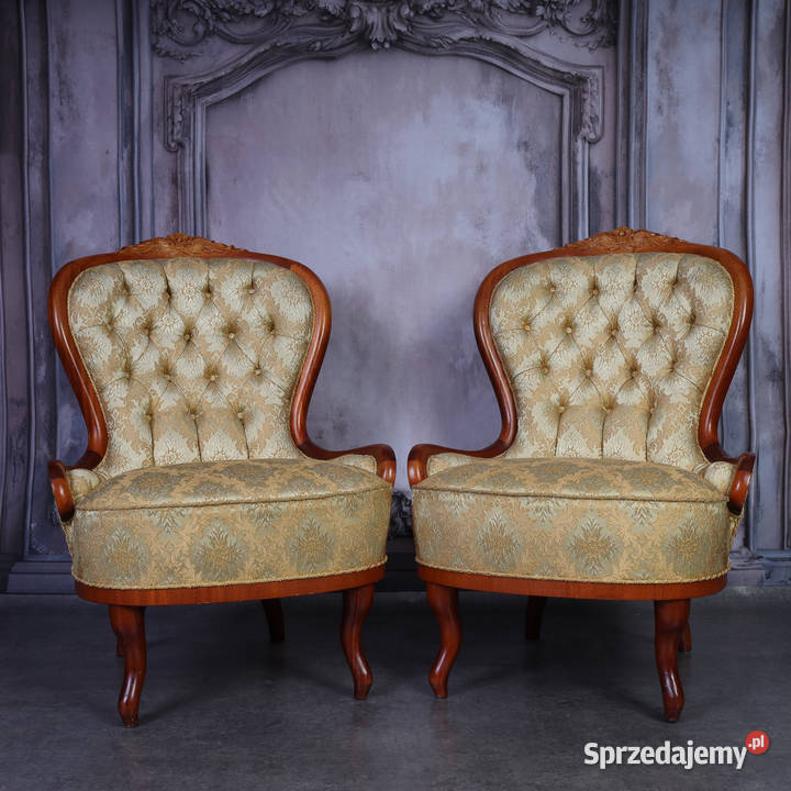 ARTexpert Elegancka Para Foteli Ludwik Prestiż w Dobrzany