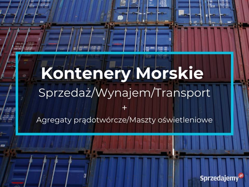 Kontener Morski 6m12m2040 Sprzedaż Wynajem Lublin sprzedam