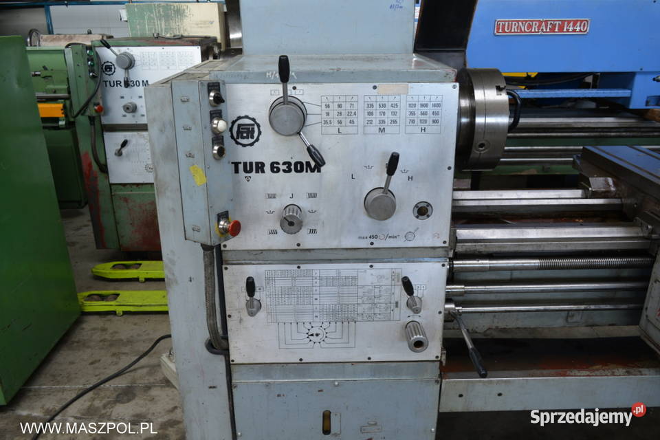 Tokarka uniwersalna TUR 630 M x 1000 FAT WROCŁAW Głowno