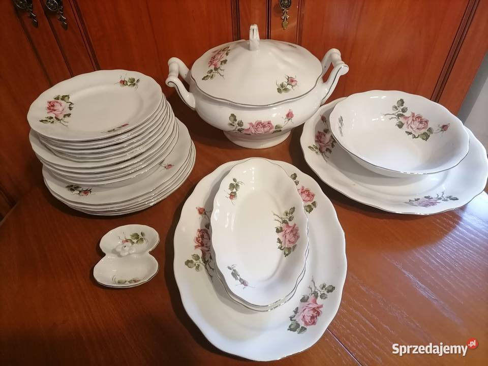 Serwis obiadowy Karolina 1980 Porcelana i szkło
