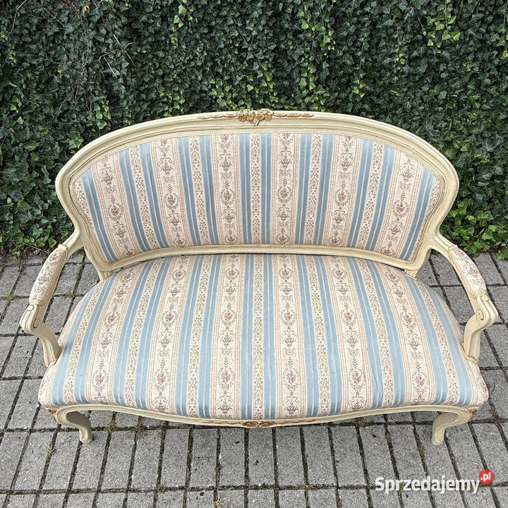 Stylowa pałacowa sofa kanapa Ludwik XVI Rokoko