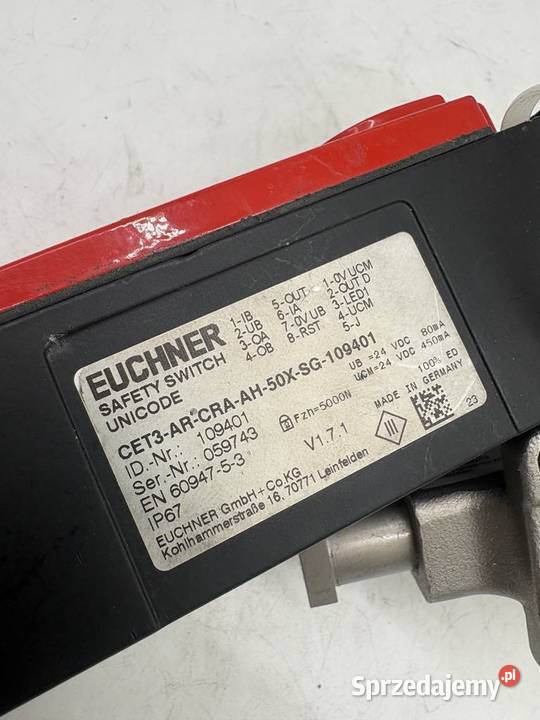 Euchner CET3 AR CRA AH 50X SG 109401 Safety Warszawa