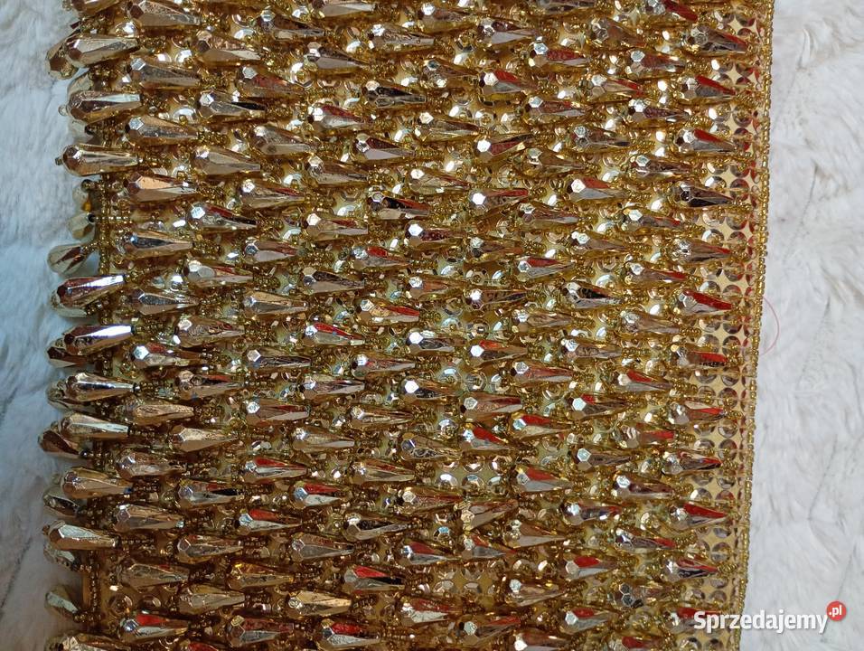 ASOS Złota bogato zdobiona frędzlami torebka Do ręki