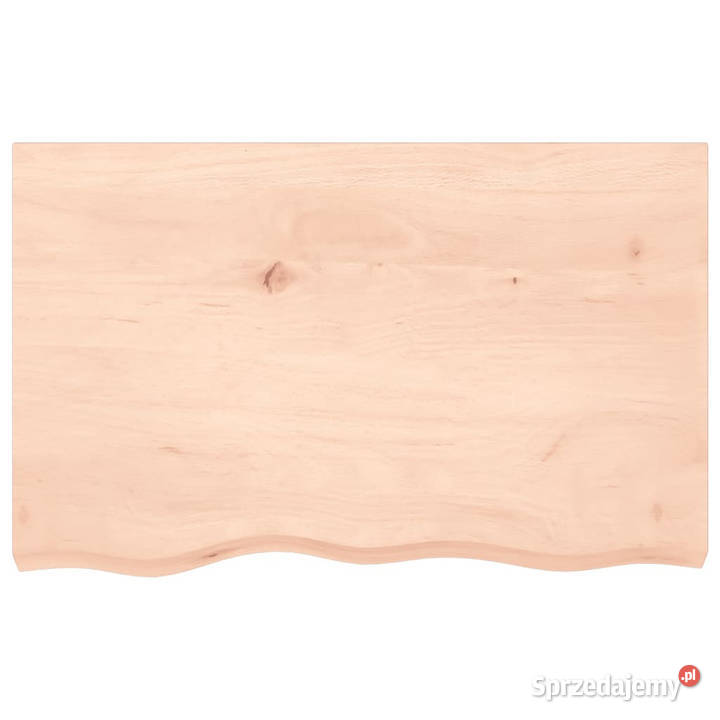 Blat stołu 80x50x2 surowe drewno dębowe Warszawa
