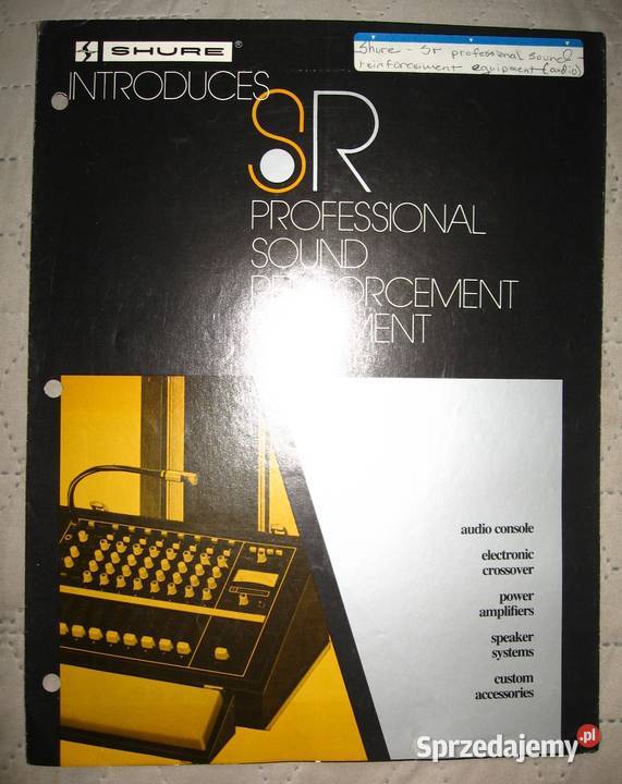 SHURE zestaw starych katalogów i broszur Kępice