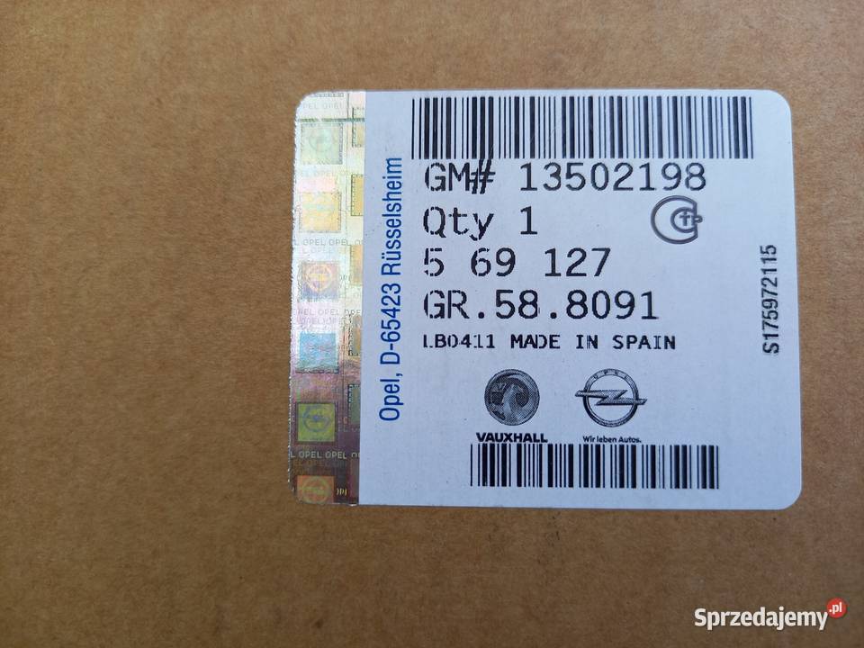 56912713502198 Tarcze hamulcowe tył LP pasuje do małopolskie Kraków sprzedam