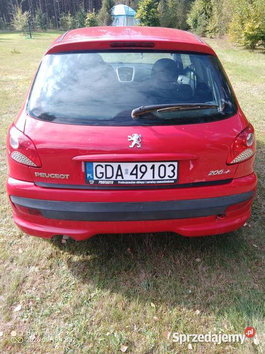 Peugeot 206 manualna Nowa Kiszewa