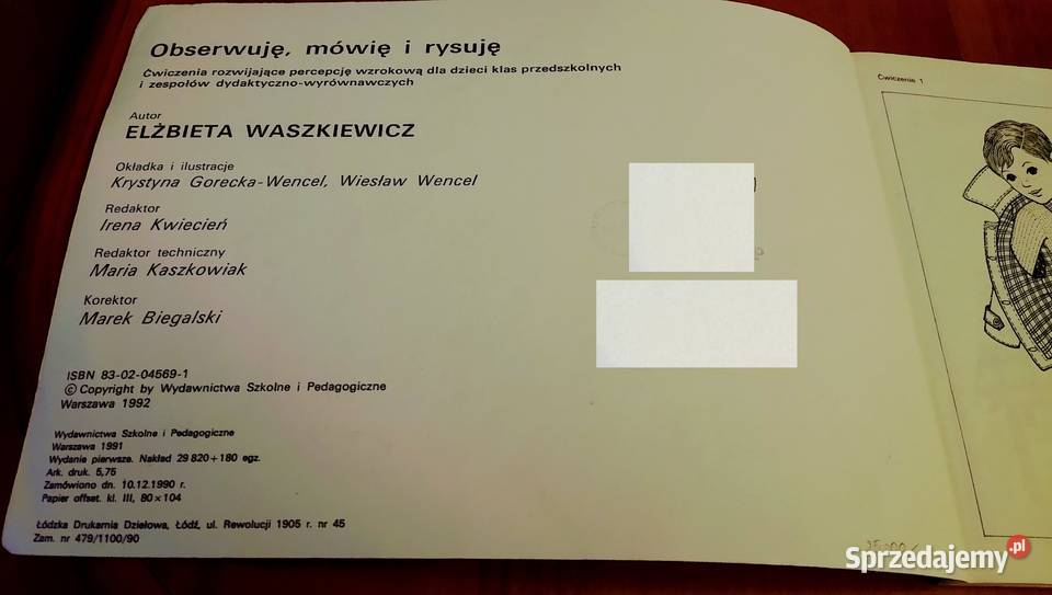 Obserwuję mówię i rysuję ćwiczenia rozwijające sprzedam