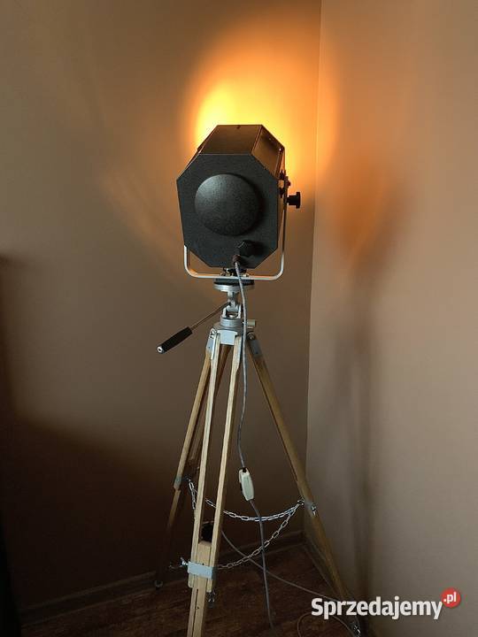 Lampa PRL teatralna Vintage loft stara Poznań