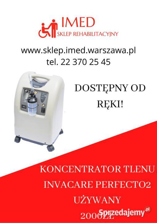 Koncentrator Tlenu INVACARE PERFECTO 2 Gw 1 Warszawa