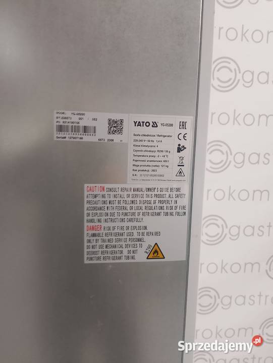 Szafa chłodnicza 1drzwiowa marki YATO YG05200052 dolnośląskie Wrocław