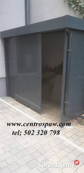 Wiata garażowa śmietnikowa rowerowa zadaszenie