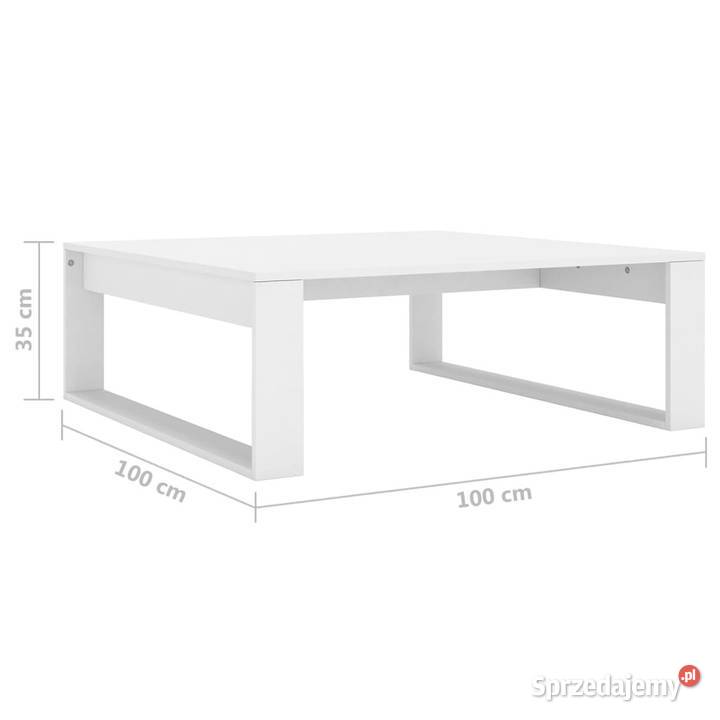 Stolik kawowy biały 100x100x35 materiał mazowieckie Warszawa sprzedam